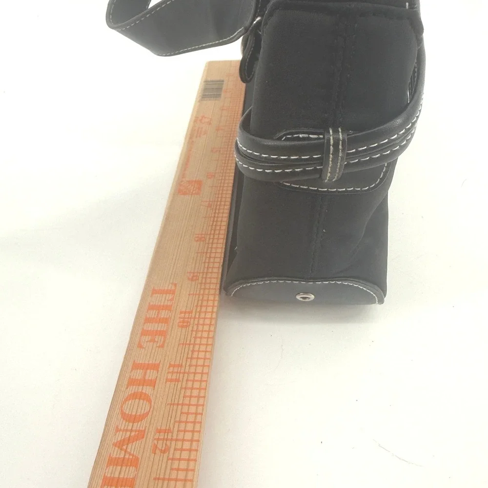 Bongo Y2K 90s Purse Black Small Mini Shoulder Bag Buckle